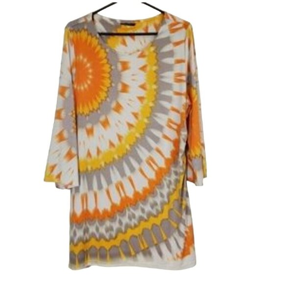 Alfani Mod Retro Floral Burst Shift Dress Size XL - Picture 2 of 7